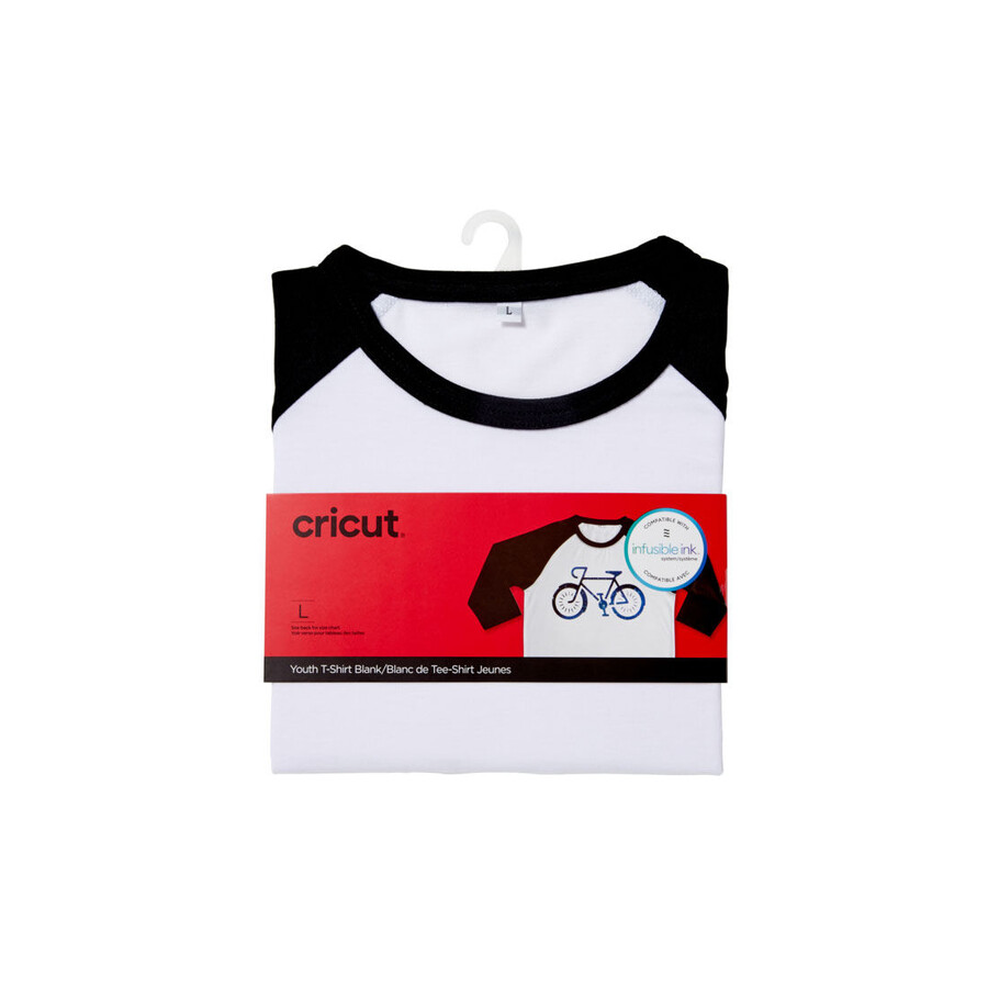 unisex ungdoms-t-shirt blank raglan i svartvitt