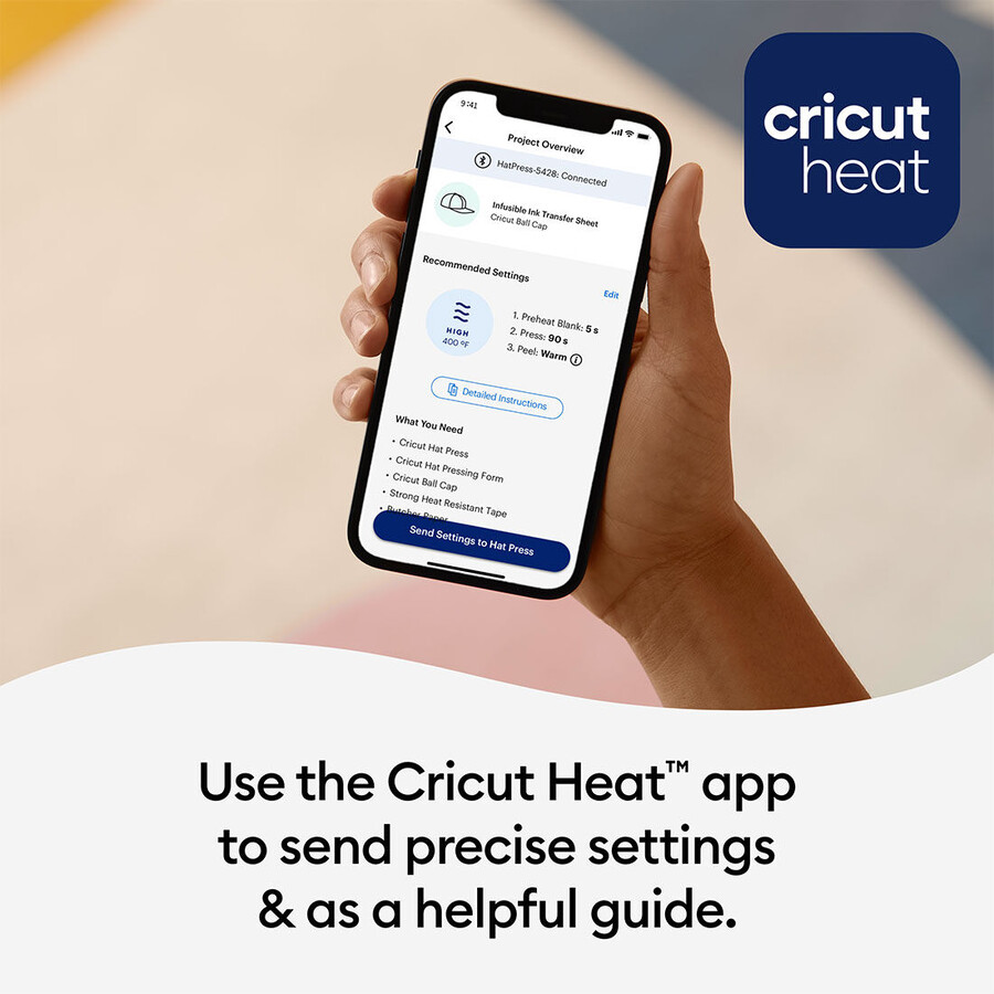cricut hat press