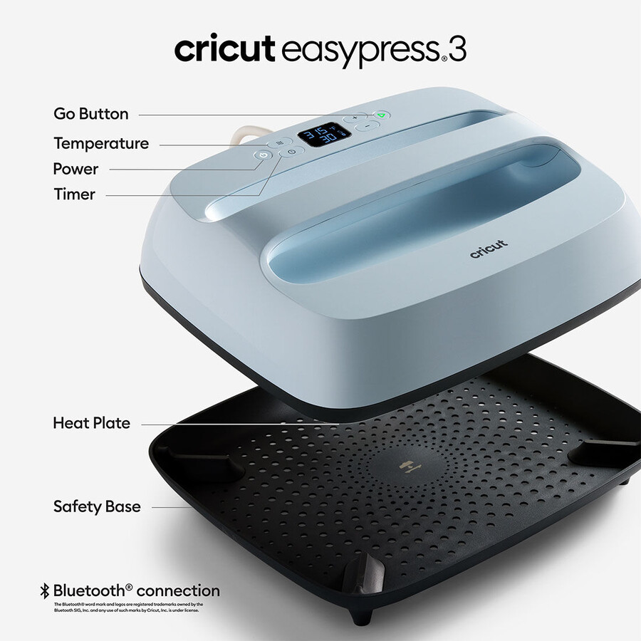 certifierad renoverad cricut easypress 75 - 30 x 25 cm